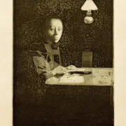Käthe Kollwitz | Selbstbildnis - 1893 | Gerahmter Kunstdruck | Realismus