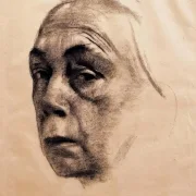Käthe Kollwitz | Selvportræt - 1924 | Indrammet kunsttryk | Realisme