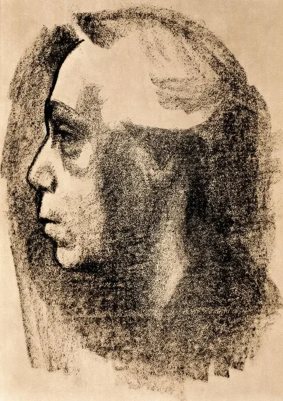 Käthe Kollwitz | Selvportræt - 1925 | Indrammet kunsttryk | Realisme