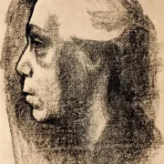 Käthe Kollwitz | Selvportræt - 1925 | Indrammet kunsttryk | Realisme