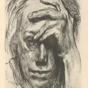 Käthe Kollwitz | Selvportræt 2 - 1925 | Indrammet kunsttryk | Realisme