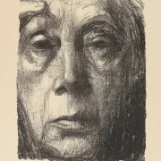 Käthe Kollwitz – Selbstbildnis 1934 | Giclée Kunstdruck gerahmt