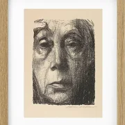 Käthe Kollwitz – Selbstbildnis 1934 | Giclée Kunstdruck gerahmt