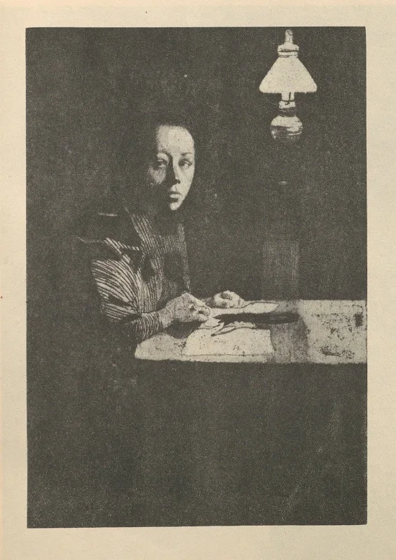 Käthe Kollwitz | Selbstbildnis 6 - 1925 | Gerahmter Kunstdruck | Realismus