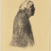 Käthe Kollwitz | Selvportræt i profil – 1938 | Indrammet kunsttryk | Realisme