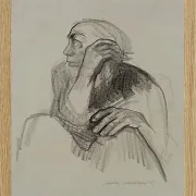 Käthe Kollwitz – Selbstporträt 1924 | Giclée Kunstdruck gerahmt