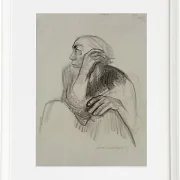 Käthe Kollwitz – Selbstporträt 1924 | Giclée Kunstdruck gerahmt