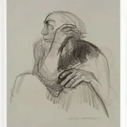 Käthe Kollwitz – Selbstporträt 1924 | Giclée Kunstdruck gerahmt