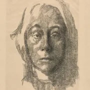 Käthe Kollwitz | Selvportræt - 1915 | Indrammet kunsttryk | Realisme