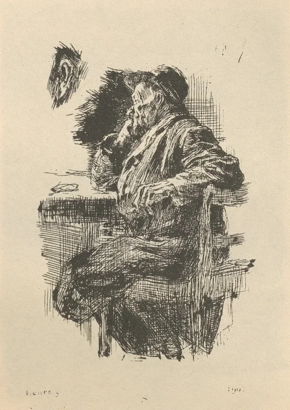 Käthe Kollwitz | Studier 2 - 1925 | Indrammet kunsttryk | Realisme
