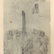 Käthe Kollwitz | Tanz‎ ‎um‎ ‎die‎ ‎Guillotine 1 - 1925 | Gerahmter Kunstdruck | Realismus