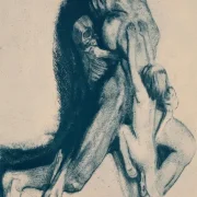 Käthe Kollwitz | Døden og kvinden – 1910 | Indrammet kunsttryk | Realisme