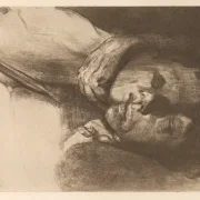 Käthe Kollwitz | Død, hustru og barn - 1910 | Indrammet kunsttryk | Realisme