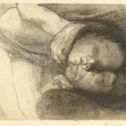 Käthe Kollwitz – Tod, Frau und Kind 1910 | Giclée Kunstdruck gerahmt
