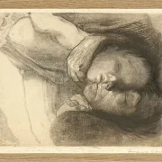 Käthe Kollwitz – Tod, Frau und Kind 1910 | Giclée Kunstdruck gerahmt