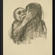 Käthe Kollwitz – Tod wird als Freund erkannt 1934 | Giclée Kunstdruck gerahmt
