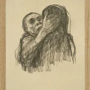 Käthe Kollwitz – Tod wird als Freund erkannt 1934 | Giclée Kunstdruck gerahmt