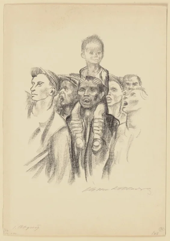 Käthe Kollwitz | Forkastet version – 1931 | Indrammet kunsttryk | Realisme