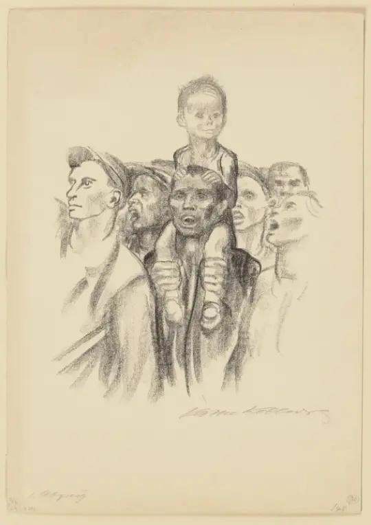 Käthe Kollwitz | Forkastet version – 1931 | Indrammet kunsttryk | Realisme