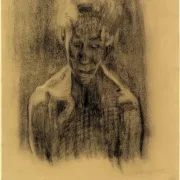 Käthe Kollwitz | Halvnøgen kvinde – 1903 | Indrammet kunsttryk | Realisme