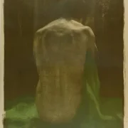 Käthe Kollwitz | Kvindenøgen (set bagfra) på et grønt klæde – 1903 | Indrammet kunsttryk | Realisme