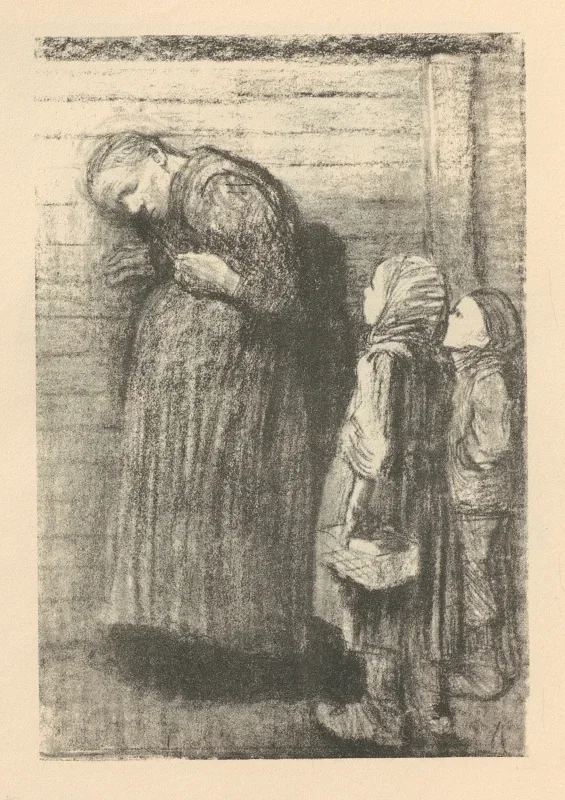 Käthe Kollwitz | Tegninger til Simplizissimus 5 - 1925 | Indrammet kunsttryk | Realisme