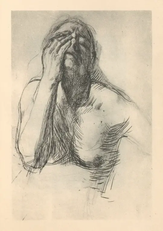 Käthe Kollwitz | Trampet 2 - 1925 | Indrammet kunsttryk | Realisme