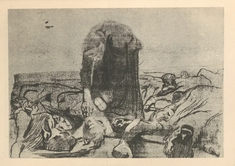 Käthe Kollwitz | Tilhører 'Bondekrigen' 3 - 1925 | Indrammet kunsttryk | Realisme
