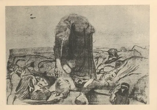 Käthe Kollwitz | Tilhører 'Bondekrigen' 3 - 1925 | Indrammet kunsttryk | Realisme