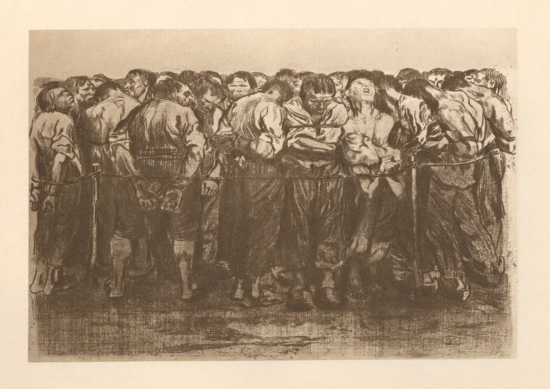 Käthe Kollwitz | Tilhører 'Bondekrigen' 12 - 1925 | Indrammet kunsttryk | Realisme