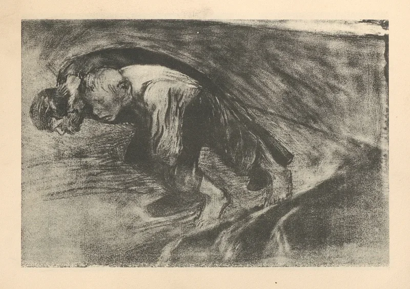 Käthe Kollwitz | Tilhører 'Bondekrigen' 15 - 1925 | Indrammet kunsttryk | Realisme