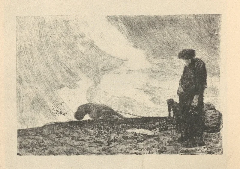 Käthe Kollwitz | Zum‎ ‎’Bauernkrieg’‎ ‎gehörig 5 - 1925 | Gerahmter Kunstdruck | Realismus