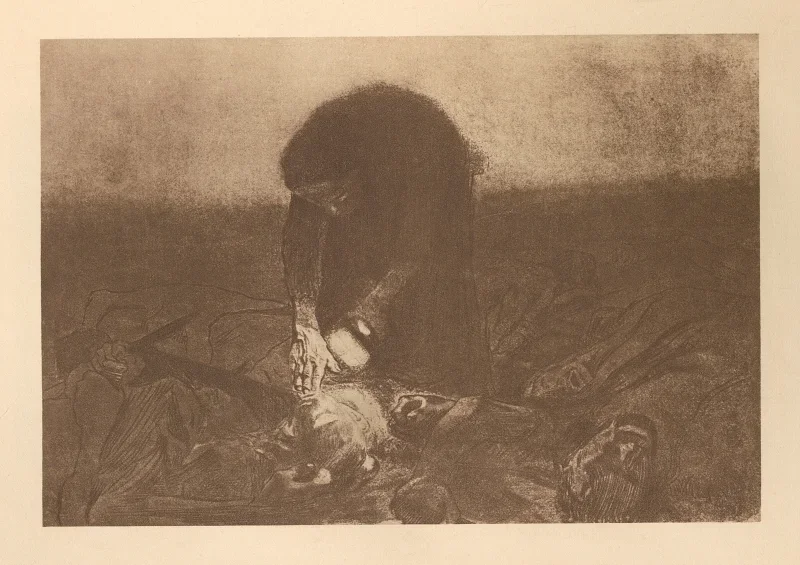 Käthe Kollwitz | Tilhører 'Bondekrigen' 6 - 1925 | Indrammet kunsttryk | Realisme