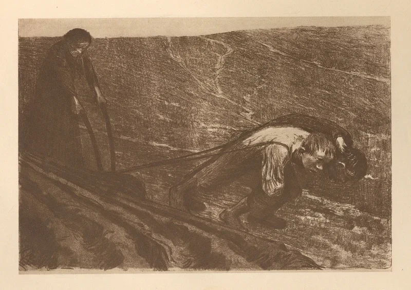 Käthe Kollwitz | Tilhører 'Bondekrigen' 7 - 1925 | Indrammet kunsttryk | Realisme