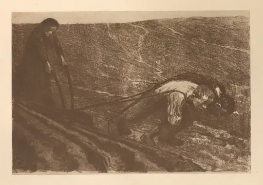 Käthe Kollwitz | Tilhører 'Bondekrigen' 7 - 1925 | Indrammet kunsttryk | Realisme