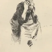 Käthe Kollwitz | Zum‎ ‎’Weberaufstand’ ‎gehörig 12 - 1925 | Gerahmter Kunstdruck | Realismus