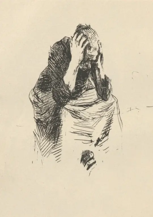 Käthe Kollwitz | Zum‎ ‎’Weberaufstand’ ‎gehörig 12 - 1925 | Gerahmter Kunstdruck | Realismus