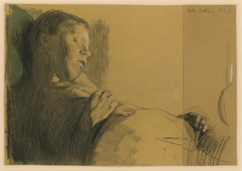 Käthe Kollwitz | Det døde barn - 1903 | Indrammet kunsttryk | Realisme