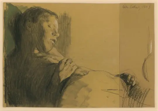 Käthe Kollwitz | Det døde barn - 1903 | Indrammet kunsttryk | Realisme
