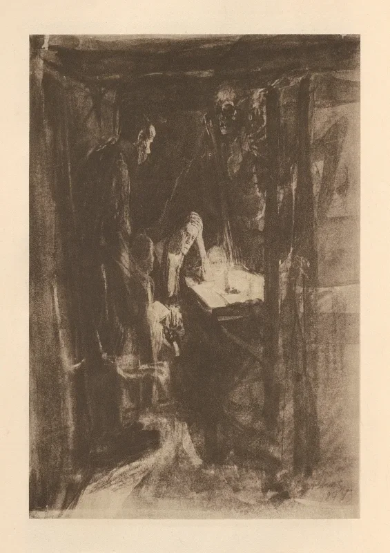 Käthe Kollwitz | Tilhørte 'Væveroprøret' 6 - 1925 | Indrammet kunsttryk | Realisme