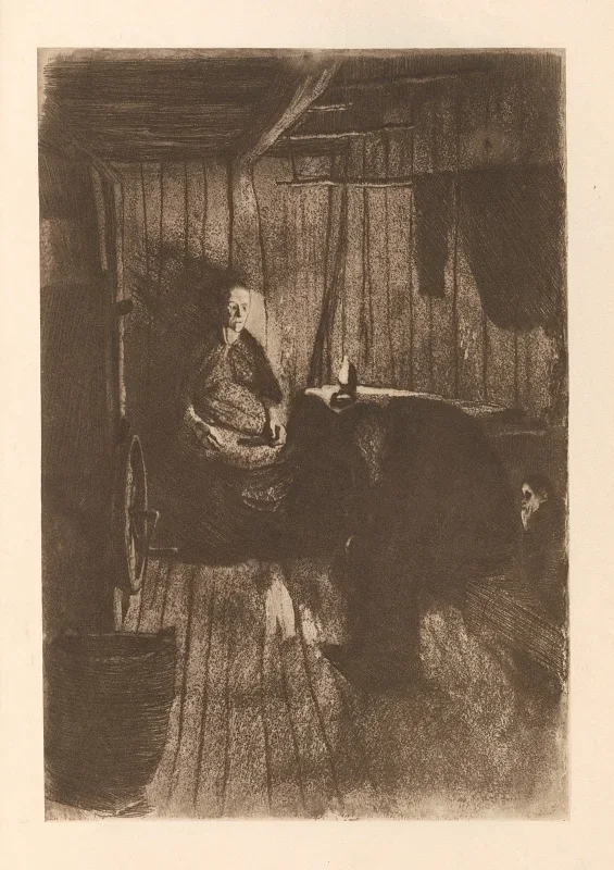 Käthe Kollwitz | Tilhørte 'Væveroprøret' 9 - 1925 | Indrammet kunsttryk | Realisme