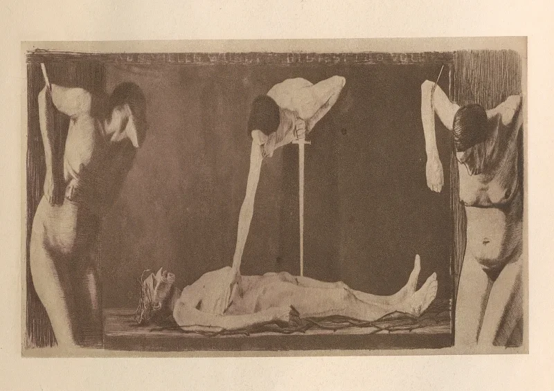 Käthe Kollwitz | Tilhørte 'Væveroprøret' 13 - 1925 | Indrammet kunsttryk | Realisme
