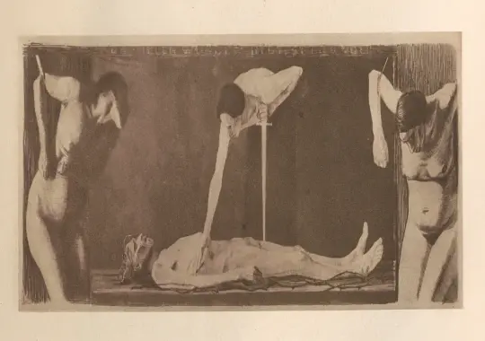 Käthe Kollwitz | Zum‎ ‎’Weberaufstand’ ‎gehörig 13 - 1925 | Gerahmter Kunstdruck | Realismus