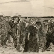 Käthe Kollwitz | Weberzug - 1893 | Gerahmter Kunstdruck | Realismus