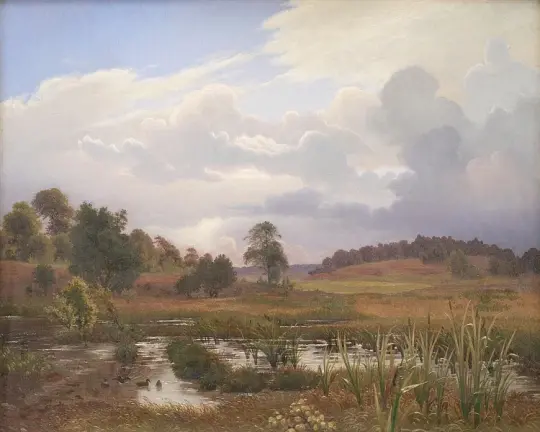 Landschaft in der Nähe des Waldes Nordskoven – 1848