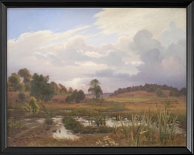 Landschaft in der Nähe des Waldes Nordskoven – 1848