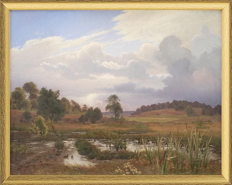 Landschaft in der Nähe des Waldes Nordskoven – 1848