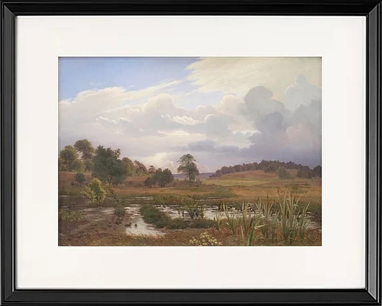 Landschaft in der Nähe des Waldes Nordskoven – 1848