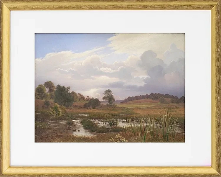 Landschaft in der Nähe des Waldes Nordskoven – 1848