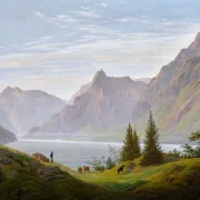 Landschaft mit Gebirgssee - 1810